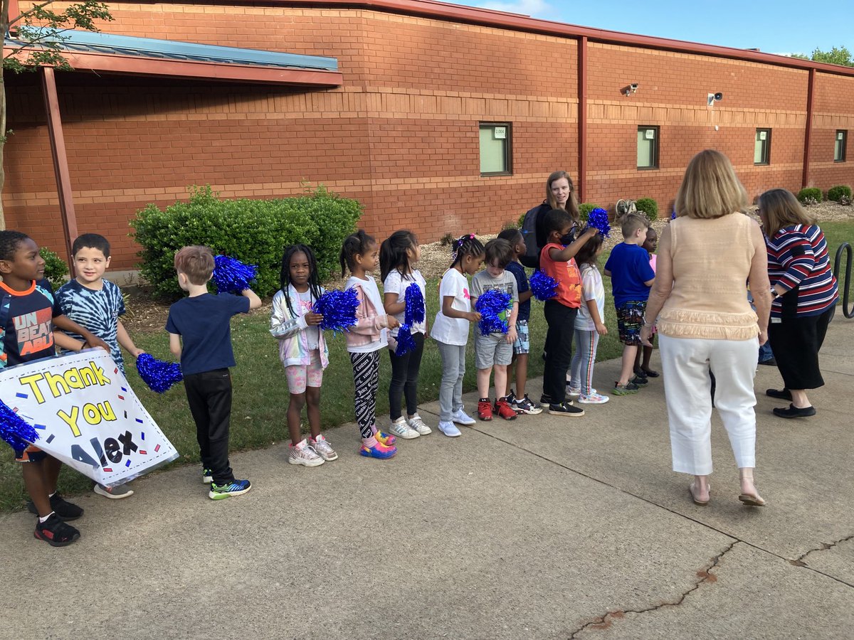 PrincipalKenne1's tweet photo. KES Ribbon Cutting for Finnegan Express Little Library, Story Walk, and Learning Commons Certification ❤️😊 https://t.co/ss4MID4nOA
