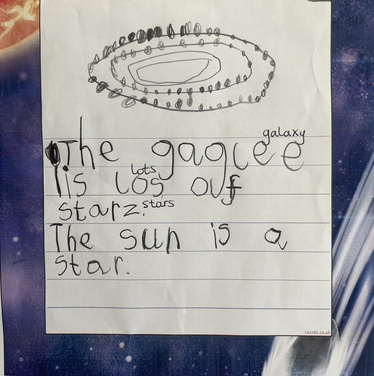 OrchardInfant's tweet photo. On Wednesdays Reception explored space even further in a VR experience! Look at some of the fantastic facts and writing they have produced since. They landed back earth-side today ready for Jubilee preparations next week! https://t.co/5fWdbaP4ac
