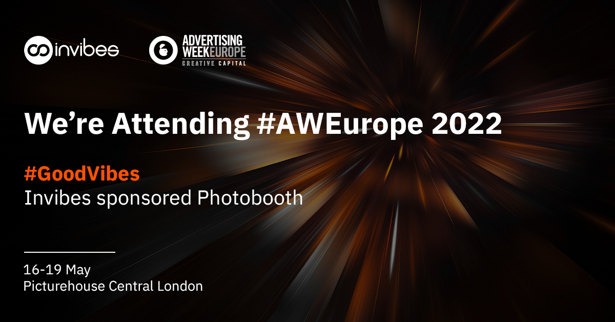 Invibes_Adv's tweet photo. We are excited to be a partner at this year’s Advertising Week Europe!

Come say hi to our team at the Invibes sponsored photobooth across the week.

#AdvertisingWeekEurope2022 #Adweek #Invibes #GoodVibes #InFeed #DigitalAdvertising https://t.co/qNYlqkI0zY