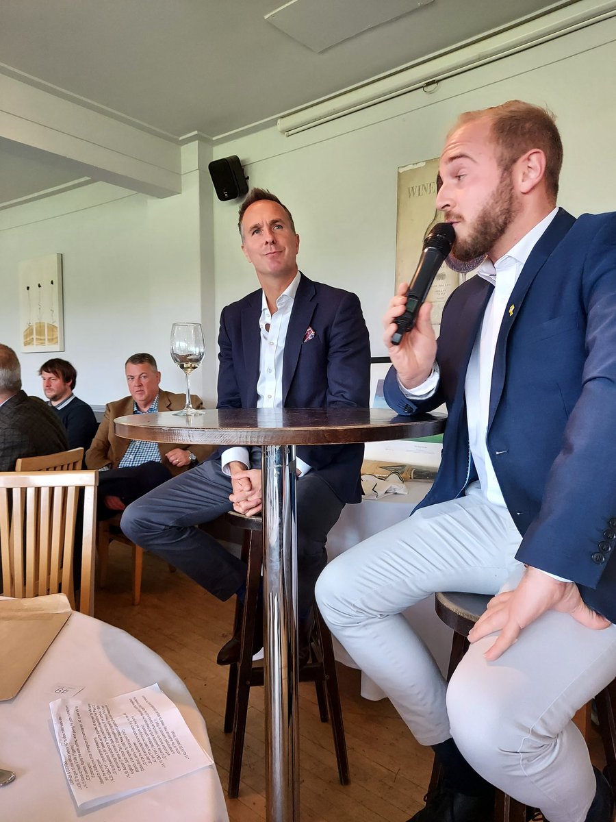 Delighted that Michael Vaughan and James Gregg able to support our fantastic fund raising lunch at Omega@abbeydale