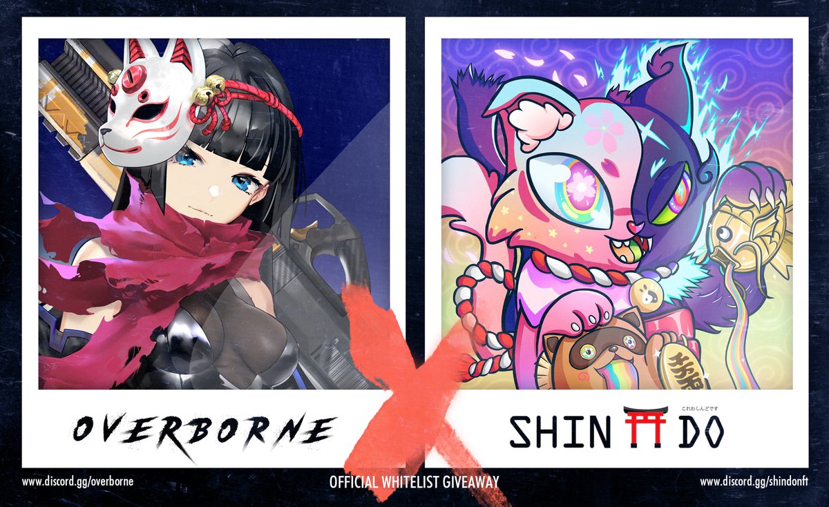 Shindo_NFT's tweet photo. ⛩️ Shindo x Overborne ⚔️

GIVEAWAY
2x Overborne WL

To enter:
⛩️Follow @Shindo_NFT &amp; @overbornenft
⛩️Like and RT
⛩️Tag 3 frens + state your Discord ID

⏳24 hrs

 #NFTGiveaway #NFT #NFTCommunity #Web3 #AnimeNFT #Anime #Giveaways https://t.co/1XDiZDtnJj