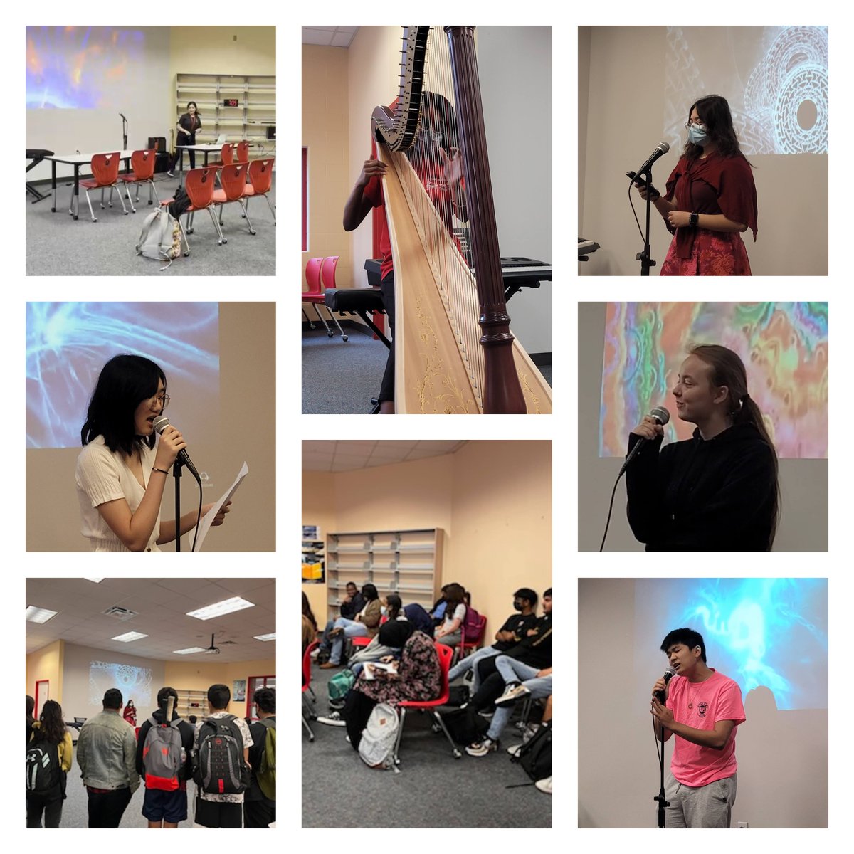 Our Open Mic Morning was a smash hit! But way too short! If we missed you, don't worry, we definitely have to do this again before the year ends! <a href="/SFAHS_Bulldogs/">Austin High School</a>  <a href="/FBISD_Libraries/">FBISD Libraries</a>