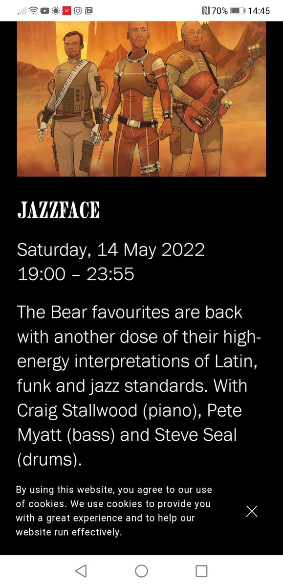 JAZZFACE2's tweet photo. Saturday 14th all roads lead to @the_bear_club for the return of the Face -  be there https://t.co/k1XwdCnSko