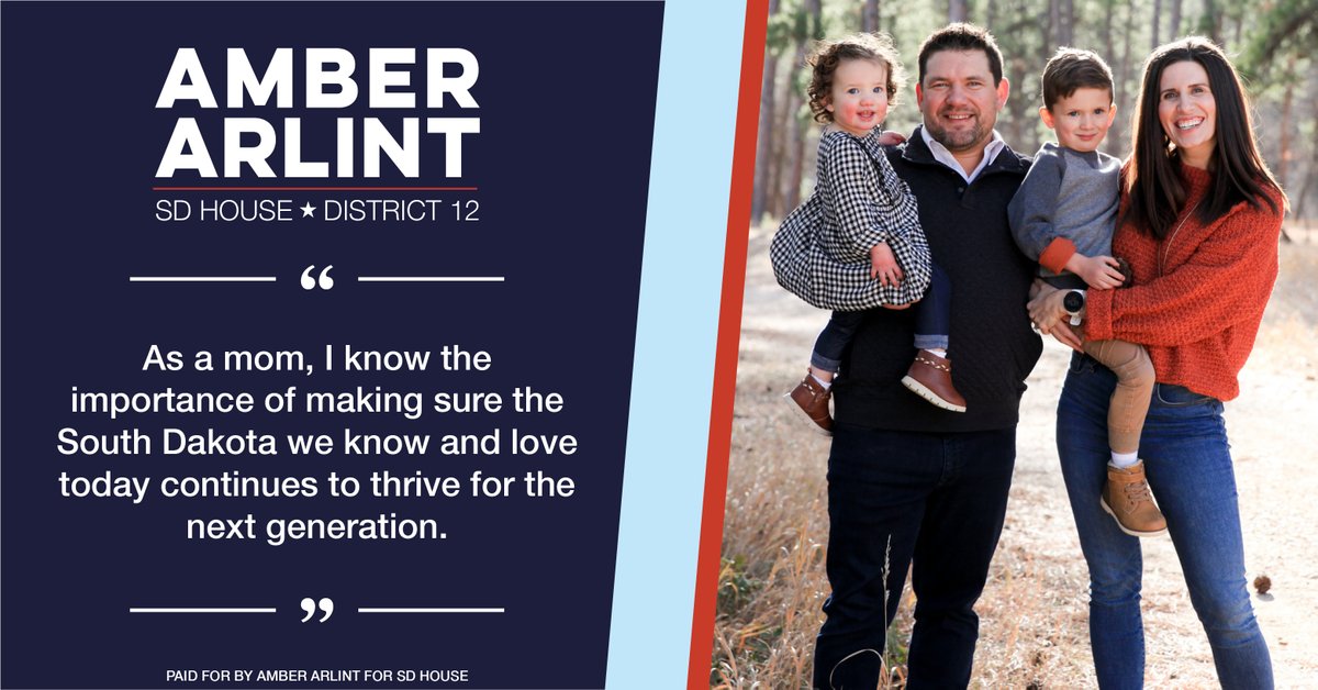 As a mom, I know the importance of making sure the South Dakota we know and love today continues to thrive for the next generation. #southdakota #vote