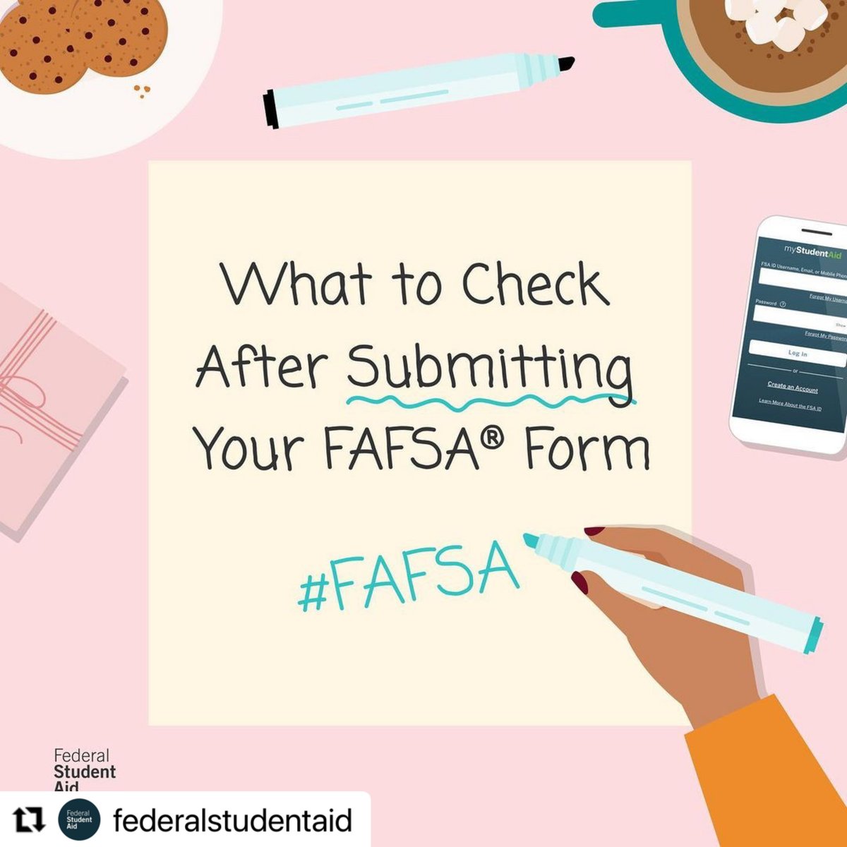 BYUIFinAid's tweet photo. Once your FAFSA is submitted, make sure to go back and check that everything is submitted correctly. 

Not sure if you completed it correctly? Come see us in Kimball 196 or email us at financialaid@byui.edu

#byuifinancialaid #FAFSA #PellGrants #federalloans #prepareforFall https://t.co/VoyD8IiohC