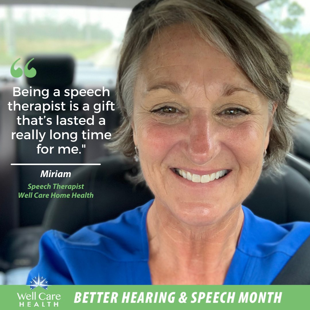 WellCareHealth's tweet photo. "I have been in home health for over 33 years, and it’s all about the people we serve and their kindness when they allow us in their front door. It’s so much fun to be the highlight of someone’s day!"
#homehealth #speechtherapist #teamwellcare https://t.co/TGw6KRCOL5