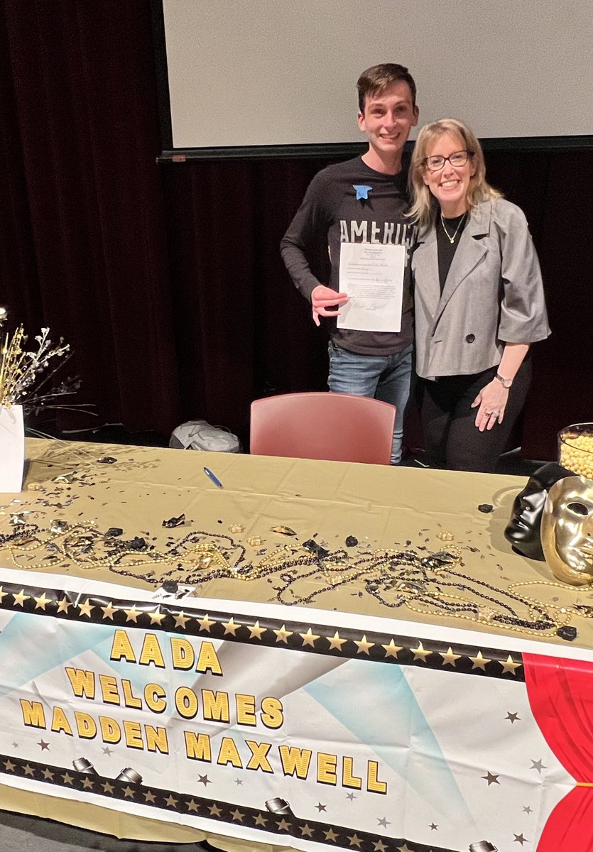 CoachMaddmax's tweet photo. Thank you @DSISD &amp; @DStheatre &amp; @mrsMACswell Very proud of Madden and his scholarship to @TheAcademyNow in LA! He couldn’t have done it without you! We Love ya! https://t.co/TybuMldwoL