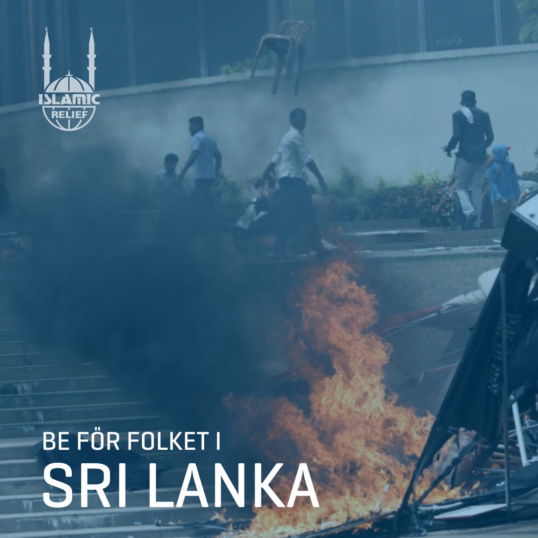 Kris i Sri Lanka 🆘
Matpriserna har ökat med 30 % i ett land som dras med
enorm bränslebrist, kraftigt försämrad ekonomi och
höga covid-tal❗️
Islamic Relief har jobbat i Sri Lanka sedan 2004, och vi fortsätter att stötta befolkningen 💯

#SriLanka #IslamicRelief #Covid19