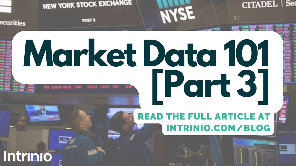 intrinio's tweet photo. Part 3 of our Market Data 101 video series is now available on our blog at https://t.co/iUGWoJHHlt! Subscribe to our YouTube channel for the latest fintech videos and content https://t.co/GydStuFwn5 
#blog #marketdata #stocks #fintech #data #technews #business #finance #video https://t.co/2ppHvXk7fo