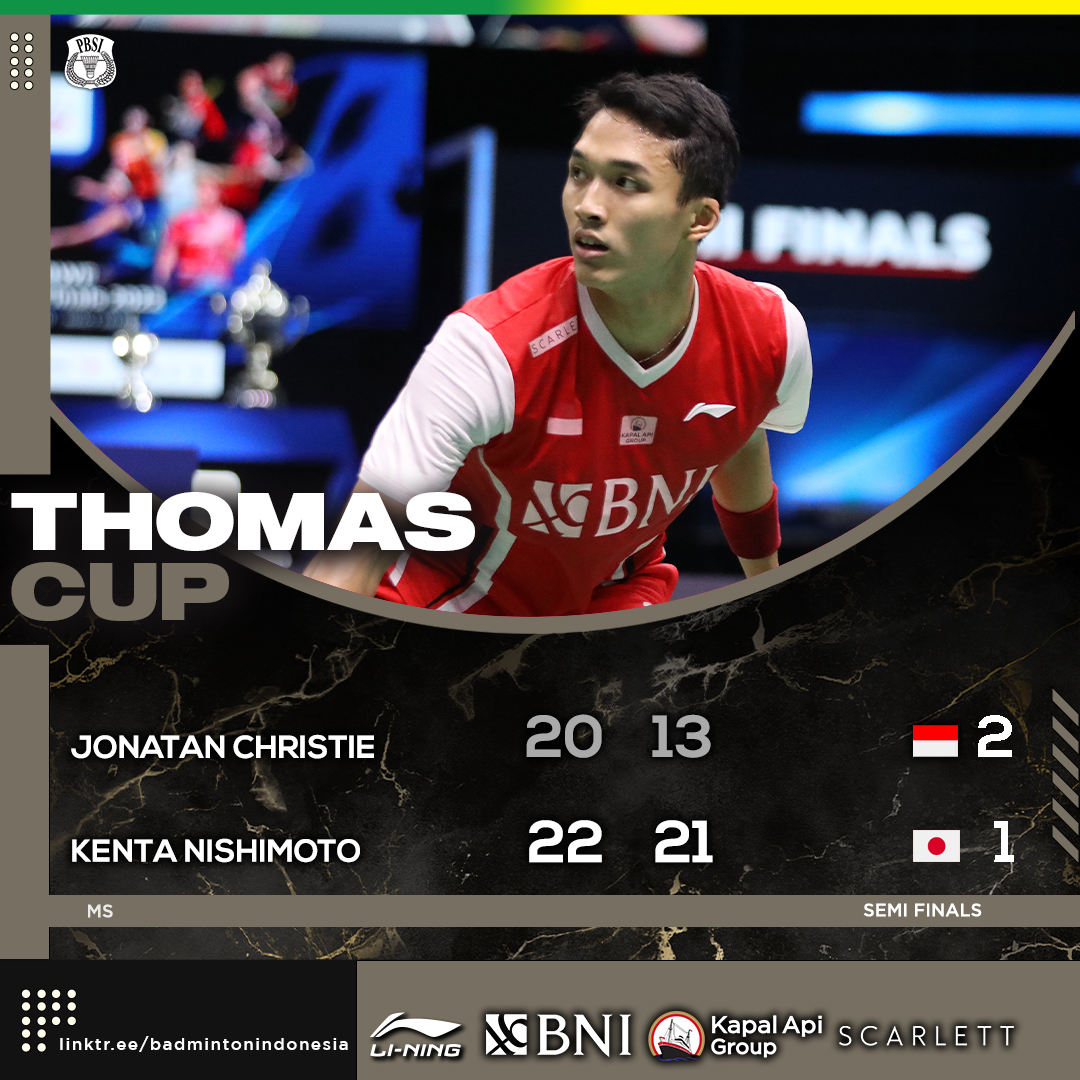 Jojo harus akui keunggulan Kenta. Tetap semangat!

#BadmintonIndonesia #ThomasUberCup2022 #TUC2022 #ThomasCup2022