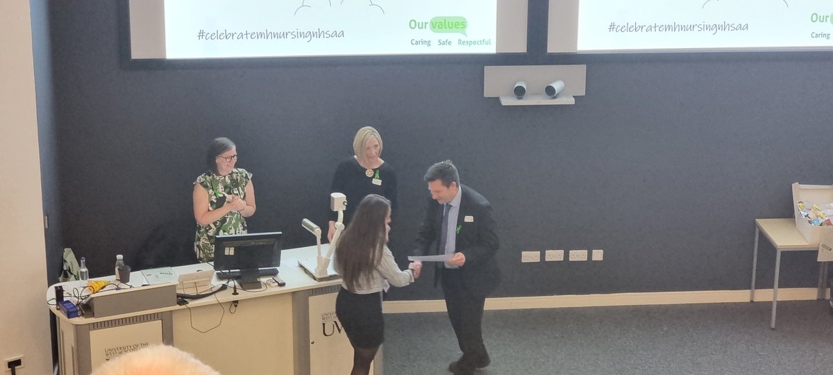 NHSaaaEiC's tweet image. Today I saw @NHSaaaEiC in action at both  #celebratemhnursingnhsaa celebration event and #InterprofessionalSimulation #PreparationForPractice students @AyrSkillsLabs @UofGMedSim 
Success = working together to make a difference. Congratulations to participants at both events.