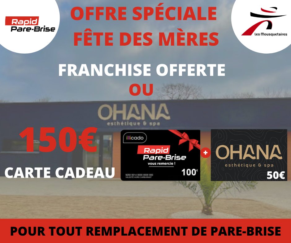 RPBtregor's tweet photo. 🎁 OFFRE SPÉCIALE FÊTE DES MÈRES 🎁 

☞ Bénéficiez d'une carte cadeau de 50€ valable chez Ohana esthétique &amp; spa pour tout remplacement de pare-brise !
☞ 📆 Durée : du 14 mai au 31 mai 2022
#fetedesmeres2022 #fetedesmeres #rapidparebrise #parebrise #cadeau #offre #lannion https://t.co/MOwNbjyucY