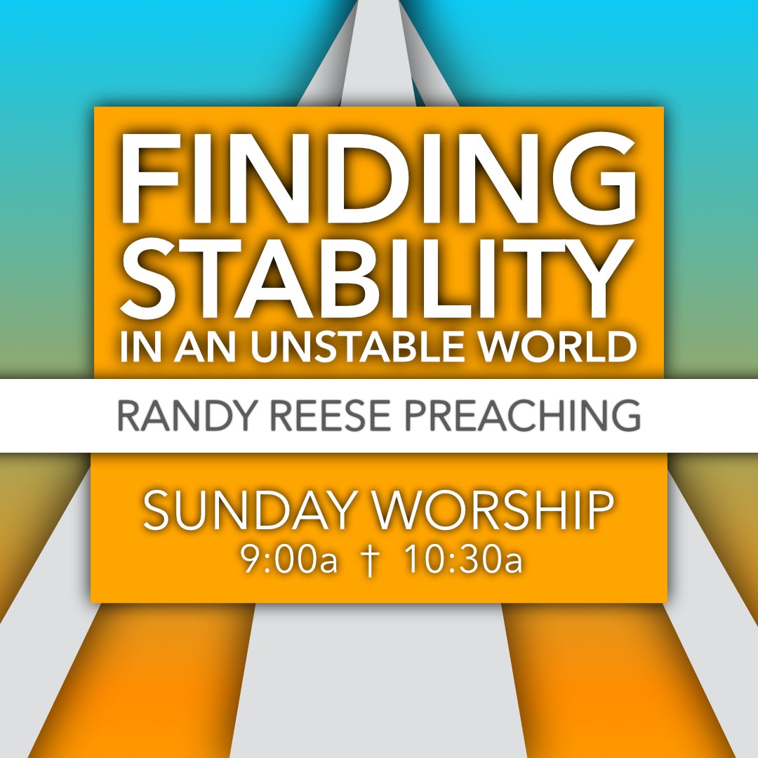 CLVRY's tweet image. Join us on Sunday morning as we hear from Randy Reese about Finding Stability in an Unstable World. 
9 &amp;amp; 10:30 -  Kids programming 
9am - Jr and Sr High
10:30am - Adult Sunday school class
On the go? Worship via livestream at 9am or on demand.
connectwithcalvary.org/livestream