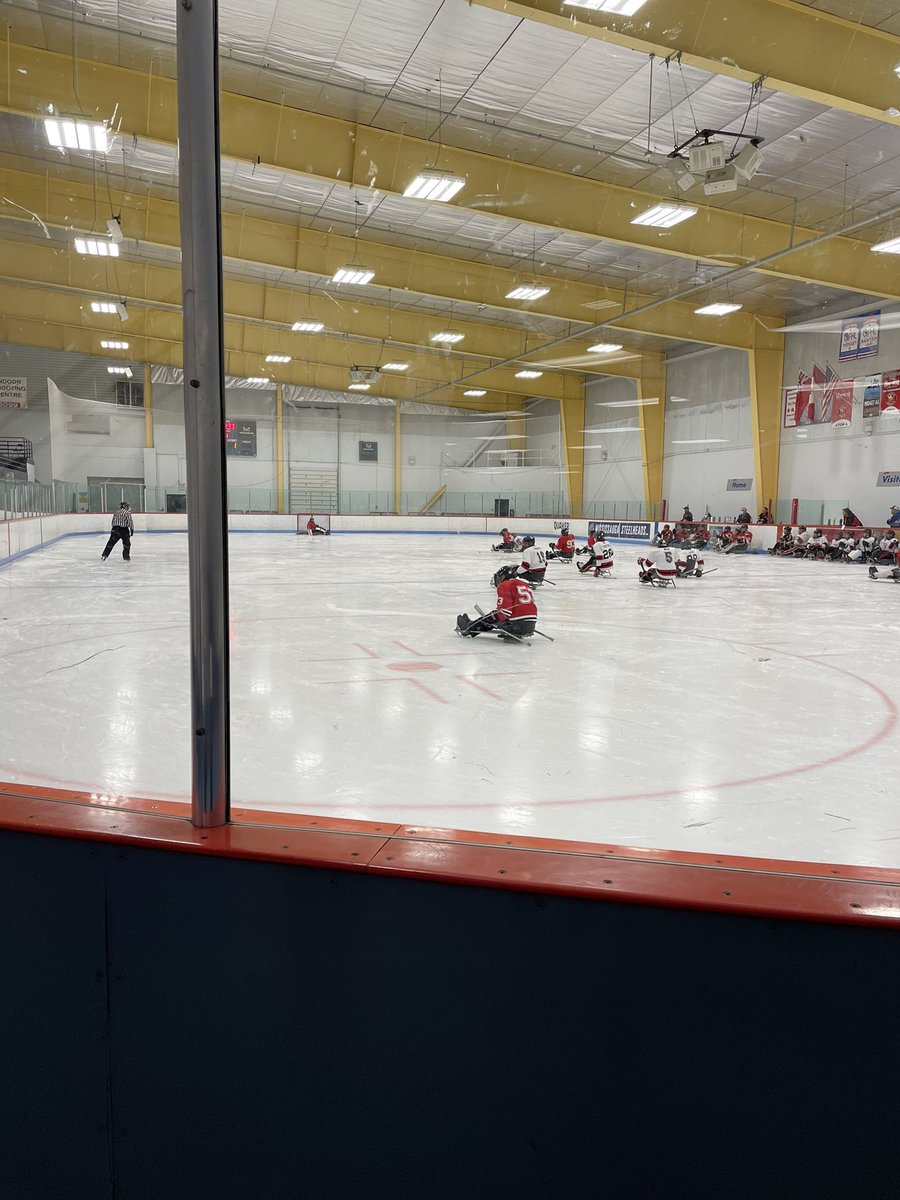 KrystiClarke's tweet photo. The Ontario Parasport Games have started and I’m excited to be the Chair of Sports and Venues. Started my day off taking in a sledge hockey game. If you’re looking for something to do this weekend come and check out the Games. #sauga2022games #weready 

https://t.co/KKAa892KhB https://t.co/L7nDdlTjNX