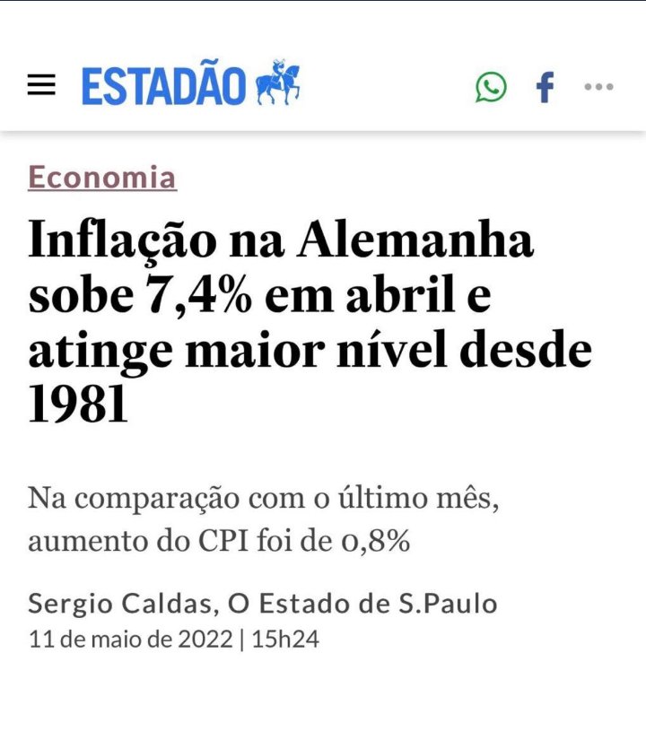 EvaristoSNeto's tweet photo. Será que também é culpa de Bolsonaro? Pensei que só o Brasil estivesse passando pelo aumento de inflação. O povo gosta de ser enganado pelo falso jornalismo https://t.co/g5q0PhVmUC