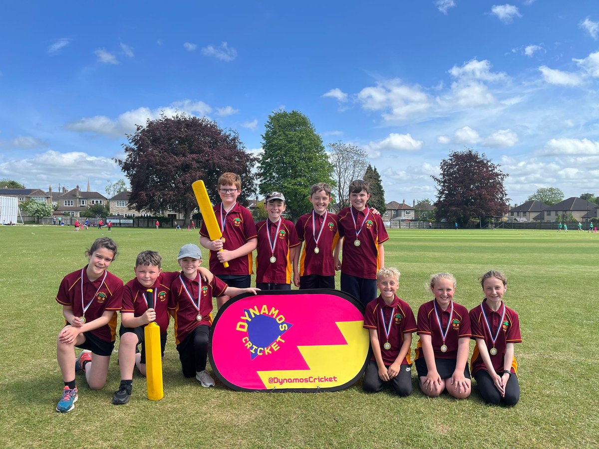 MrsEmeryPE's tweet photo. What an amazing end to SATs week for the @QueensCrescent cricket team who WON the @DynamosCricket inter schools competition at @chippenhamcc! 
CONGRATULATIONS! @_MrColes was very proud of everyone's attitude and enthusiasm throughout the day as well.
🥇🥇🥇🥇🥇🥇🥇🥇🥇 https://t.co/JOvzrWzYe4