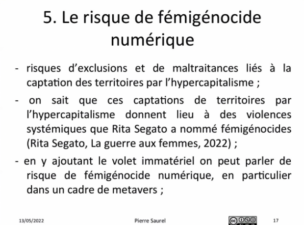 irmavelez's tweet photo. Suite à la traduction de La guerre aux femmes de @RITASEGATO chez @Editionspayot, le risque de "fémigénocide numérique" évoqué par @PierreSaurel dans le contexte d'un colloque sur la #blockchain pour la valorisation de la recherche https://t.co/qaQgBRDG8n