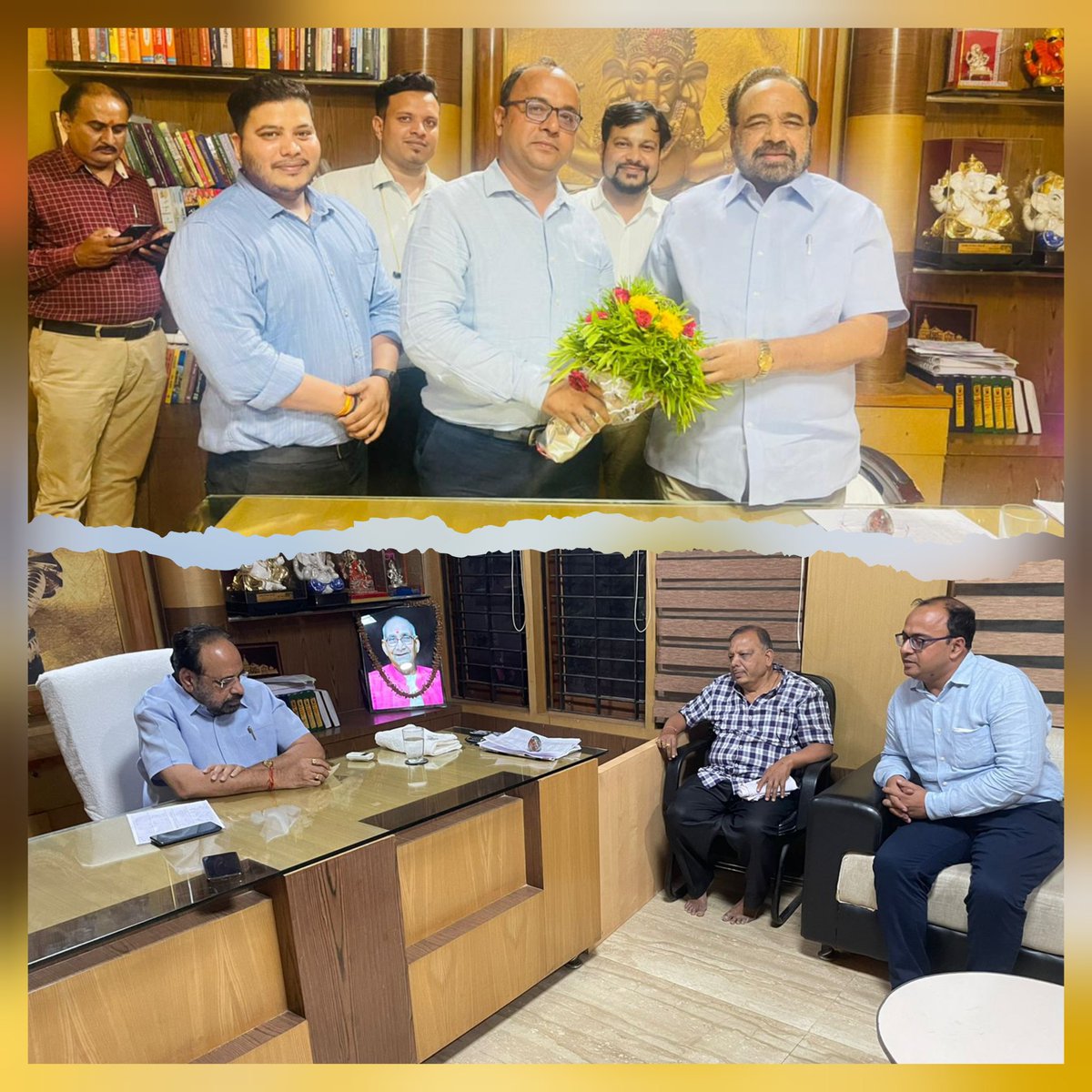 avanish78's tweet photo. Meeting with Hon'ble Cabinet Minister, Shri Gopal Bhargav ji. Briefed him about CSC Services and contribution of CSC VLEs' in citizen centric services  and PM Schemes. @bhargav_gopal @dintya15 @ceo_csc @mp2csc https://t.co/cR8zgKdHhP