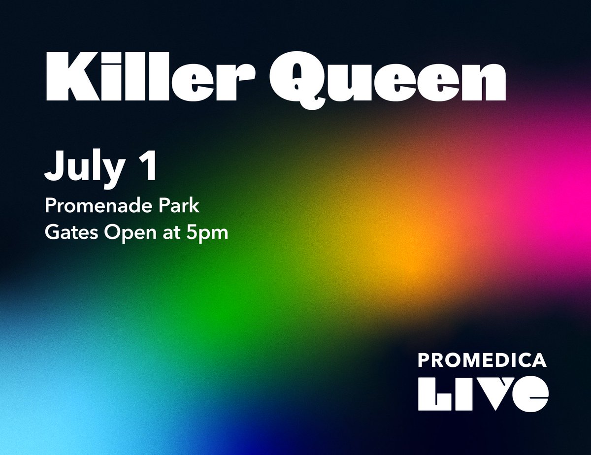 Killer Queen will be in downtown Toledo in Promenade Park on Friday, July 1. There's no better way kick-off the holiday weekend.

Mark your calendar and buy tickets today at promedicalive.com.

#promedica #promedicalive #givingback #musicinthepark #killerqueen