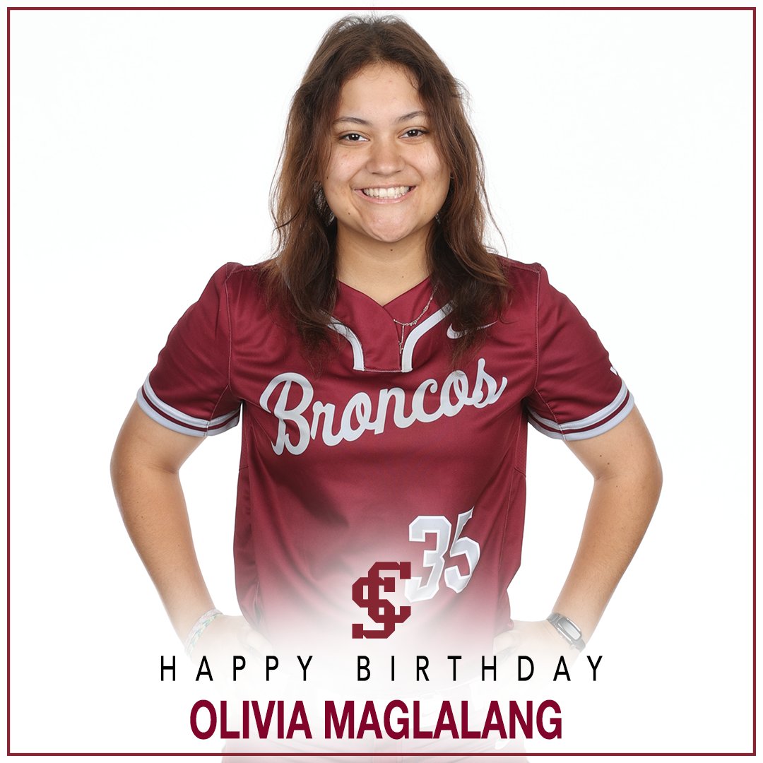 SCUSoftball's tweet photo. Happy Birthday Olivia Maglalang! π π π π₯
#CompeteInTheArena #StampedeTogether #SCUBroncos https://t.co/IfupzsprWU
