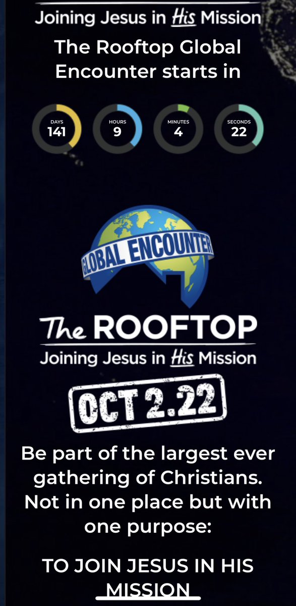 arbelaez_willie's tweet photo. Join us for our Global Encounter , a moment that will lead to a movement. Matthew 28: 18-20 https://t.co/k0aFqNLo1W https://t.co/dqWKKrXNtA