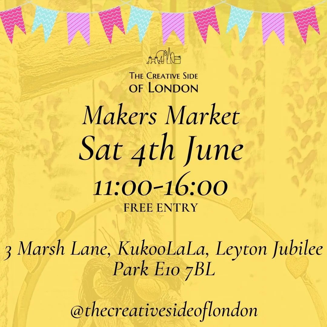 CreativesideLDN's tweet photo. We have 2 dates for you in June 🌞 
4th June at Leyton Jubilee Park
Few spaces left, apply now https://t.co/JAZlxrQrnb

18th June @Prideaux_House is fully booked 🙌 
For more info
#thecreativesideoflondon
#smallbusinesslove https://t.co/5NdHB55GNN https://t.co/Q0EdhgeWSJ