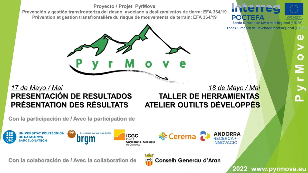 MovePyr's tweet photo. Ya esta aqui! Inscripción gratuïta para asistir presencialmente o telematicamente en: https://t.co/kaVXA3mrqo
Grandes deslizaminetos, eventos multiples, plugin para mapas de susceptibilidad, con QGIS, simulador de MORLES con QGIS y fisica de deslizaminetos con Algodoo! Vamos! https://t.co/8neHDhsZLD