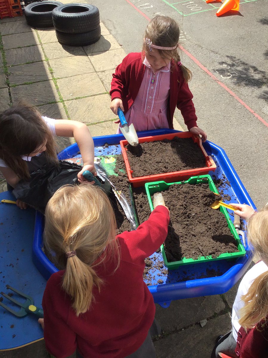 CharterYrR's tweet photo. In our outdoor area we are going to have a vegetable patch. Today we planted some seeds and hope to grow some carrots, spring onions and cucumbers. We also planted potatoes, basil and coriander. https://t.co/RcxyIJRNbv