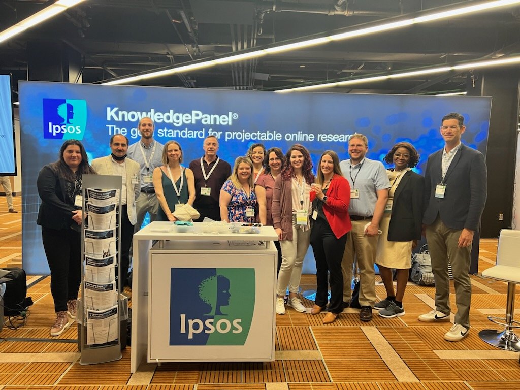 We tried our best to get a group shot, but this is only about half of our #AAPOR attendees! <a href="/ipsosus/">Ipsos US</a> <a href="/ipsospa/">Ipsos Public Affairs</a>