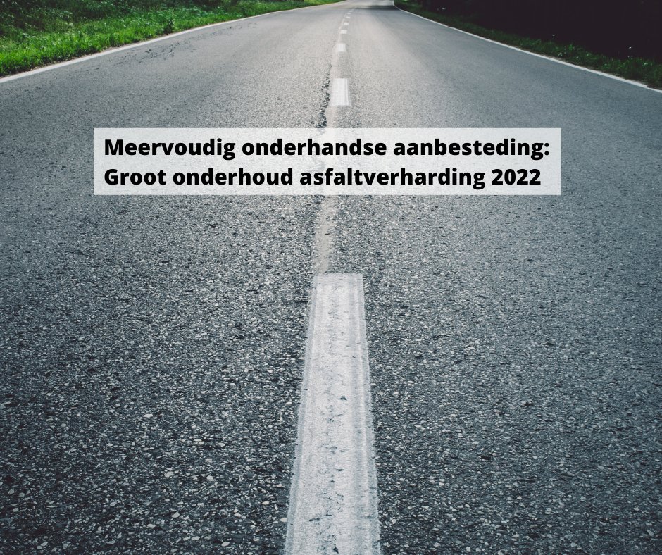 De gemeente Steenwijkerland is van plan binnenkort te starten met een meervoudig onderhandse aanbesteding. Er zijn nog twee plekken beschikbaar. Online aanmelden kan t/m woensdag 1 juni 2022. Bezoek voor meer informatie onze website: bit.ly/3LfBbL0