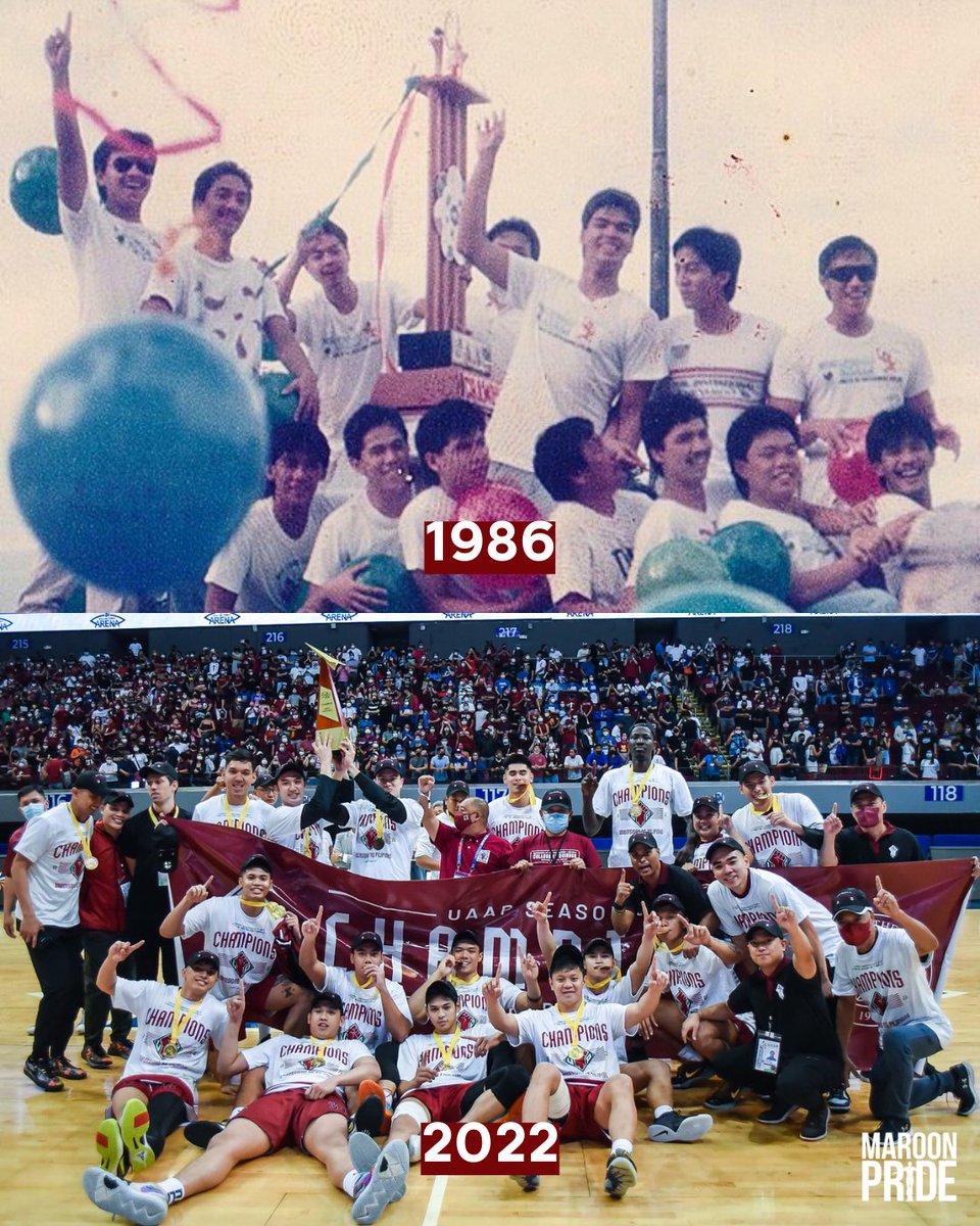 upmaroonpride's tweet photo. 36 years in the making. Congratulations, UP Fighting Maroons. #UPFight #MaroonPride https://t.co/MzmP2QokjV