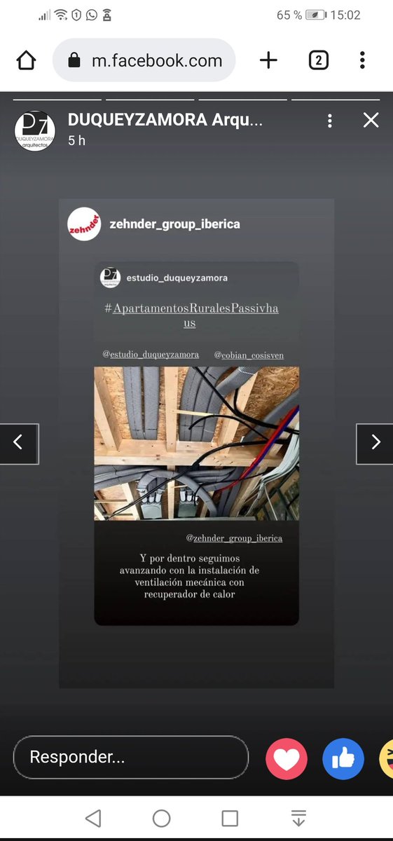 Los #ApartamentosRuralesPassivhaus avanzan a buen ritmo, #lafachada #madera, y en su interior avanzando con la #instalacion de la #ventilacionMecanica con #recuperadordecalor