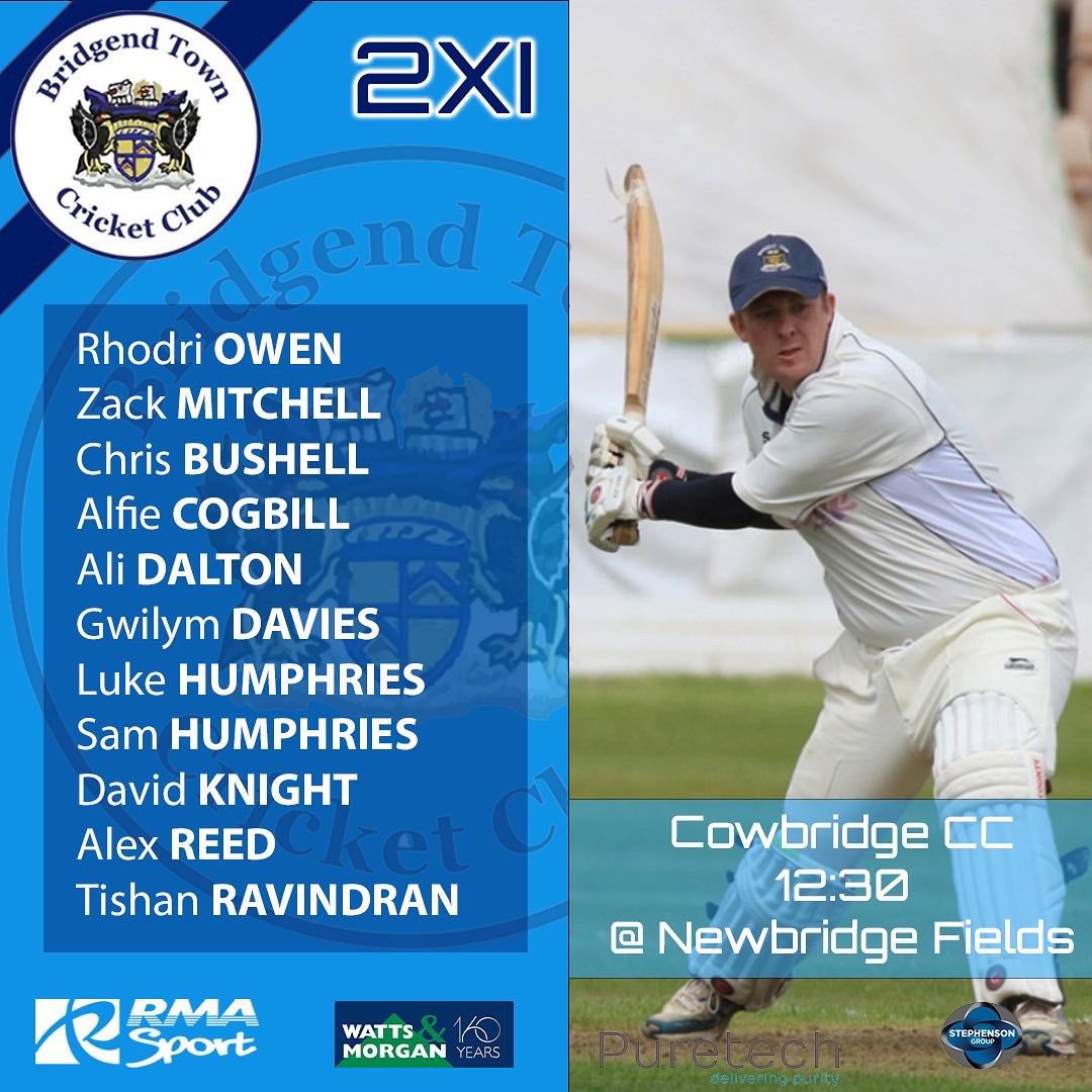 2nd XI - @CowbridgeCric (H)
📍 Newbridge Fields
⏰ 12:30
🏆 @swpcl