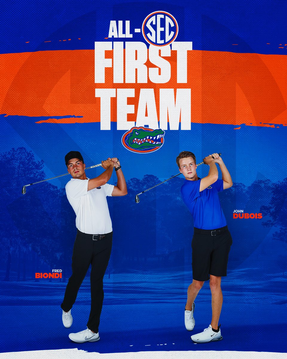 Collecting that SEC hardware 🏆

𝗔𝗹𝗹-𝗦𝗘𝗖 𝗙𝗶𝗿𝘀𝘁 𝗧𝗲𝗮𝗺 ⤵️

🔶 <a href="/FredBiondi/">Fred Biondi</a> 
🔷 <a href="/_johndubois_/">John</a> 

#GoGators 🐊