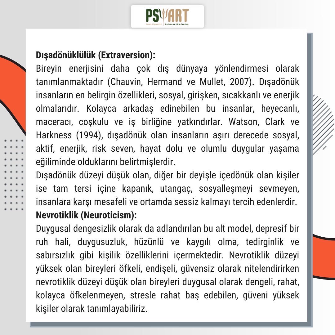 psiartorg's tweet photo. Kavram Köşesi’nde bu hafta: ‘‘Beş Faktörlü Kişilik Kuramı Nedir?’’ https://t.co/6l8ozWLgf0