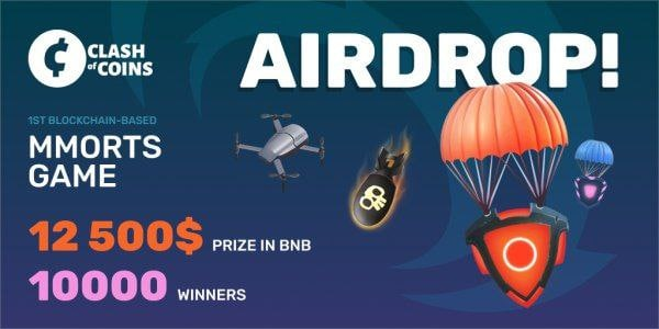 🚀 Airdrop: Clash of Coins
💰 Value: $12,500 worth of BNB
👥 Referral: +1 Entries
📅 End Date: 25th May, 2022
🏦 Distribution Date: Begin of June

Go to the Airdrop Page
bit.ly/3NbD2Ca

#Airdrop #Airdrops #Crypto