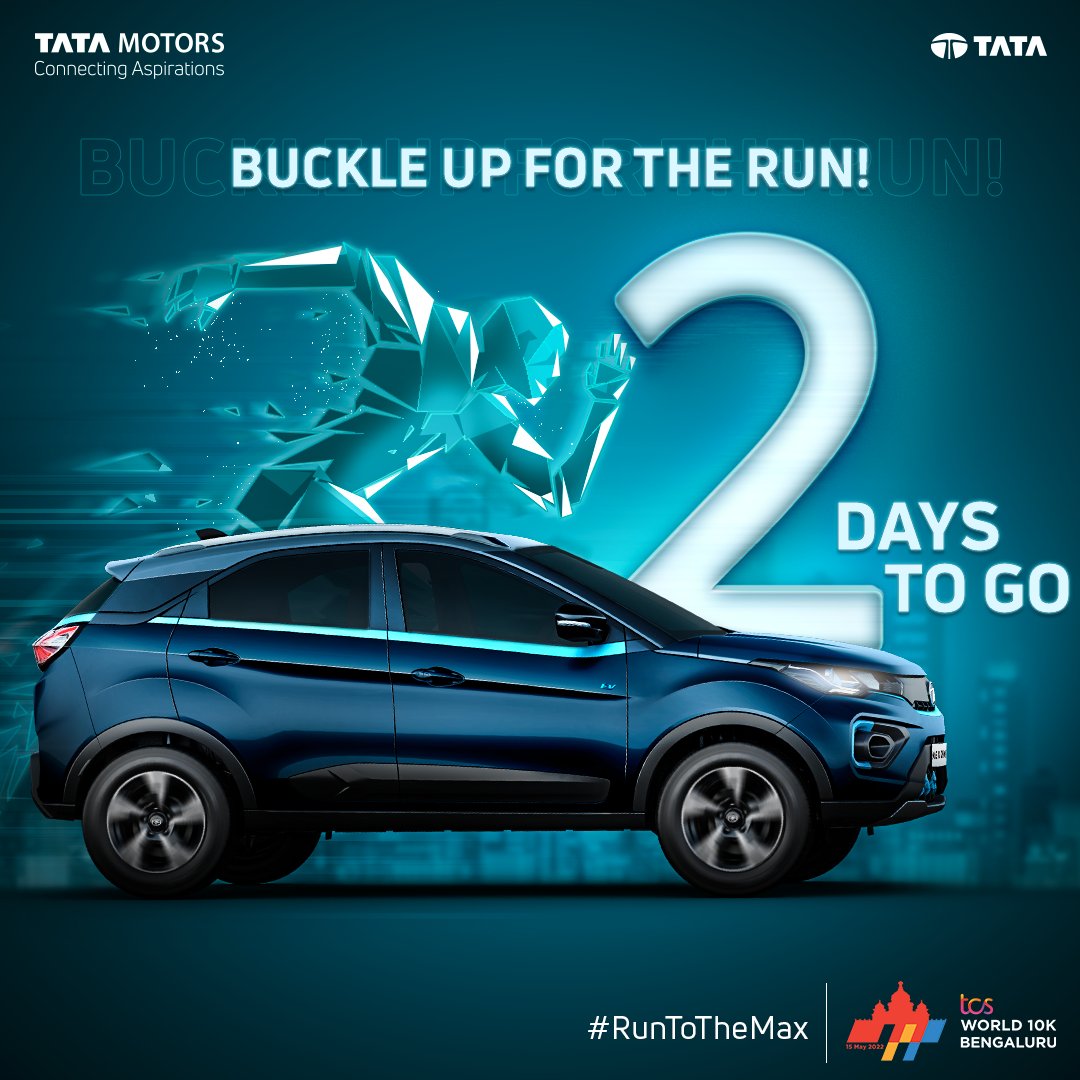 Tataev's tweet photo. Just 2 Days left until the finish line! 
Are you excited to #RunToTheMax at the #TCSWorld10K Bengaluru Marathon

#RunToEvolve #ComeAlive https://t.co/zlLk9WQb2P