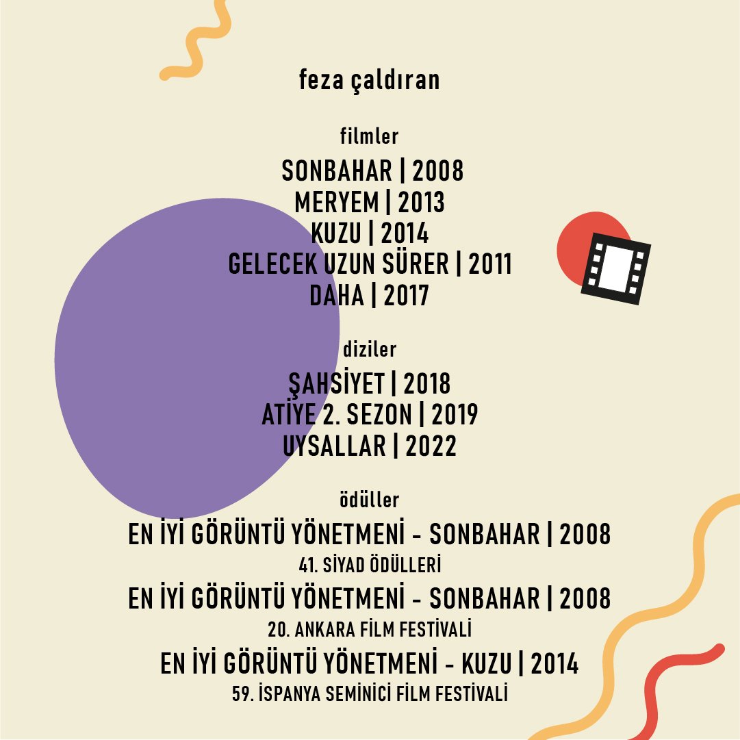 Şahsiyet ve Sonbahar gibi birçok dizi ve filmin görüntü yönetmenliğini yapmış olan Feza Çaldıran'la "Görüntü Yönetmenliği" söyleşimize davetlisiniz!
📍ENG120