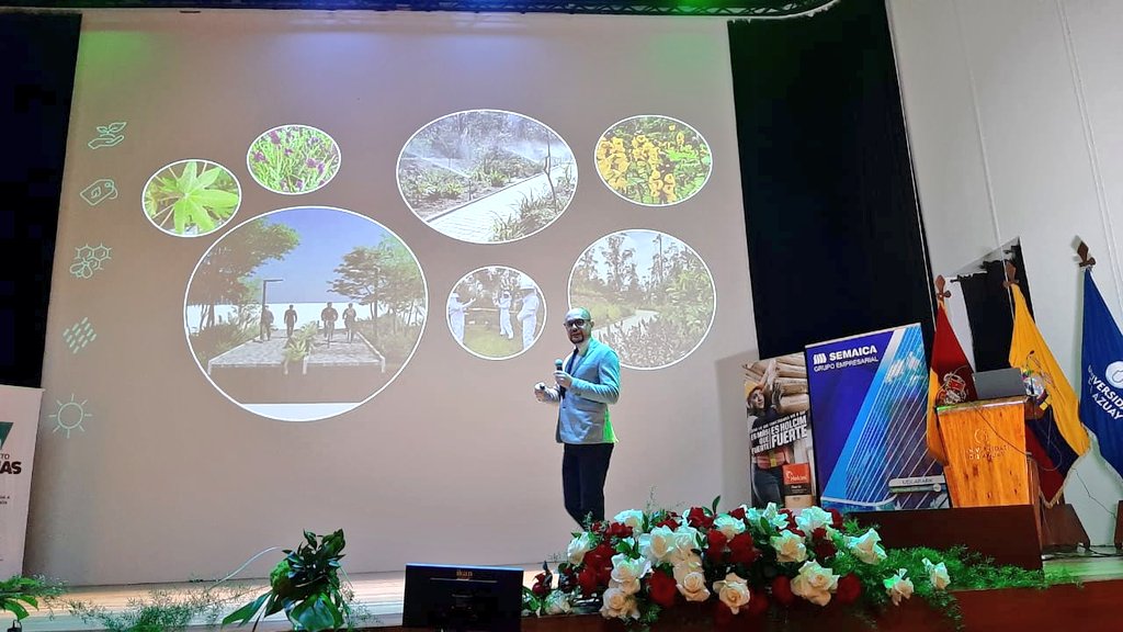 UDLAEcuador's tweet photo. #NETZERO | Ronny Cifuentes, director de Servicios Administrativos e Infraestructura #UDLA, formó parte del evento #NETZERO Latitud 0. En su intervención habló sobre nuestro nuevo campus #UDLAPark 2 en relación a arquitectura sostenible e innovación de diseño. #UDLASostenible https://t.co/Odo4auUpLQ
