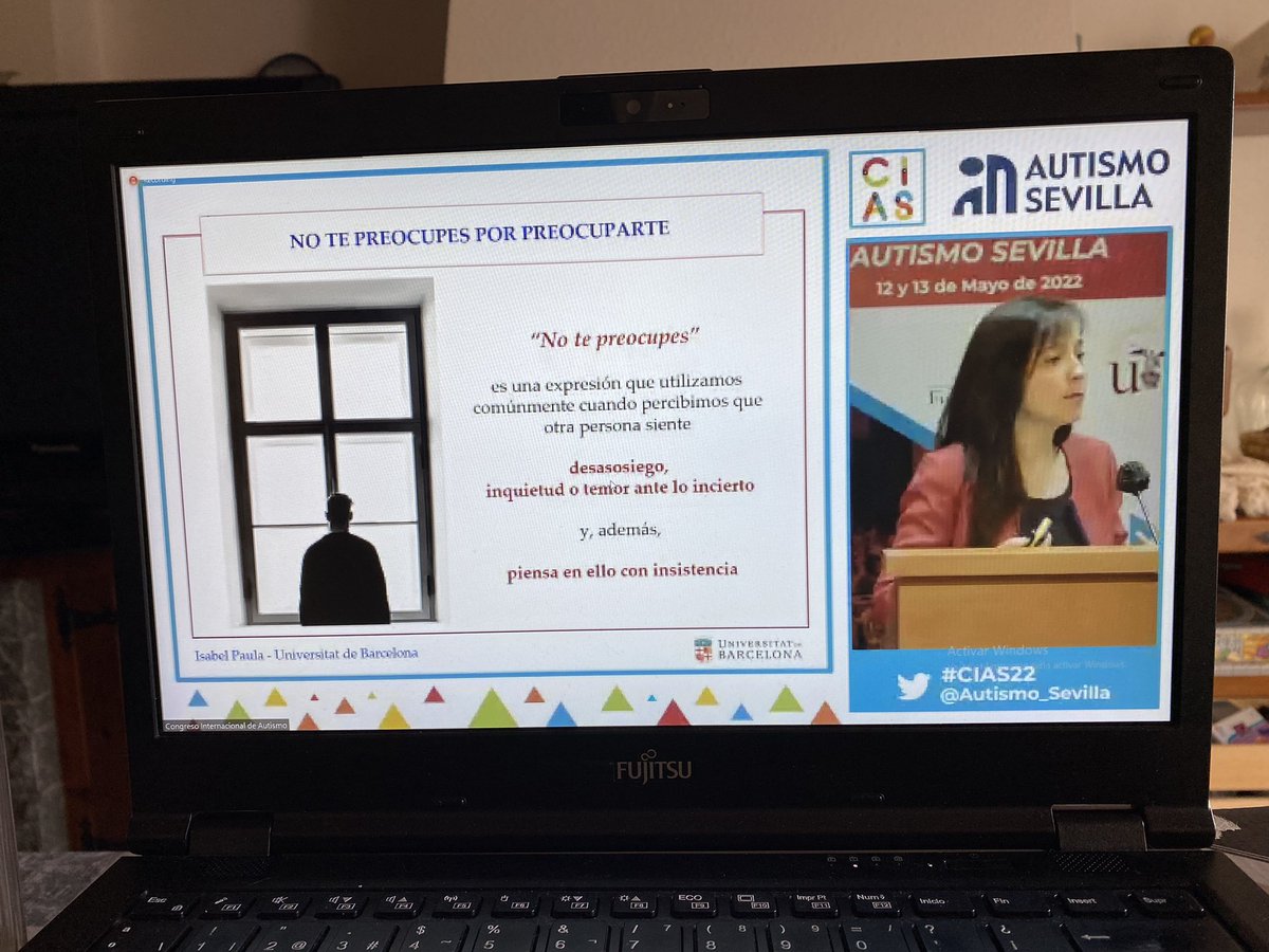 I la gran Isabel Paula amb la “Tolerància a la incertesa”. Com sempre, genial. @isabelpaulaub #cias22 gracias <a href="/Autismo_Sevilla/">Autismo Sevilla</a>