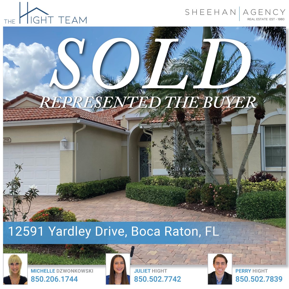 SOLD! 🎉
Represented the Buyer!
Boca Falls!
📍12591 Yardley Drive, Boca Raton, FL
 
The Hight Team
Real Estate Services | Brokered by The Sheehan Agency

#thesheehanagency #thehightteam 
#sold #realestate 
#RepresentedtheBuyer #buyersagent
#BocaRaton 
#BocaRatonRealestate