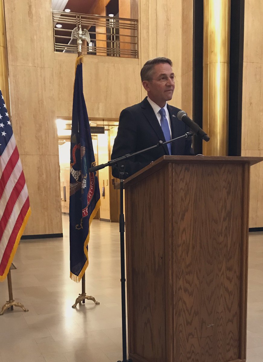 DrewWrigley's tweet photo. Honored to address the crowd assembled last evening in the capitol for the annual “Peace Officers Memorial Ceremony” #BTB #LawAndOrder #NeverForget
#PeaceOfficersWeek
#NDAG #NDAG30 https://t.co/p2gtKI3dLn