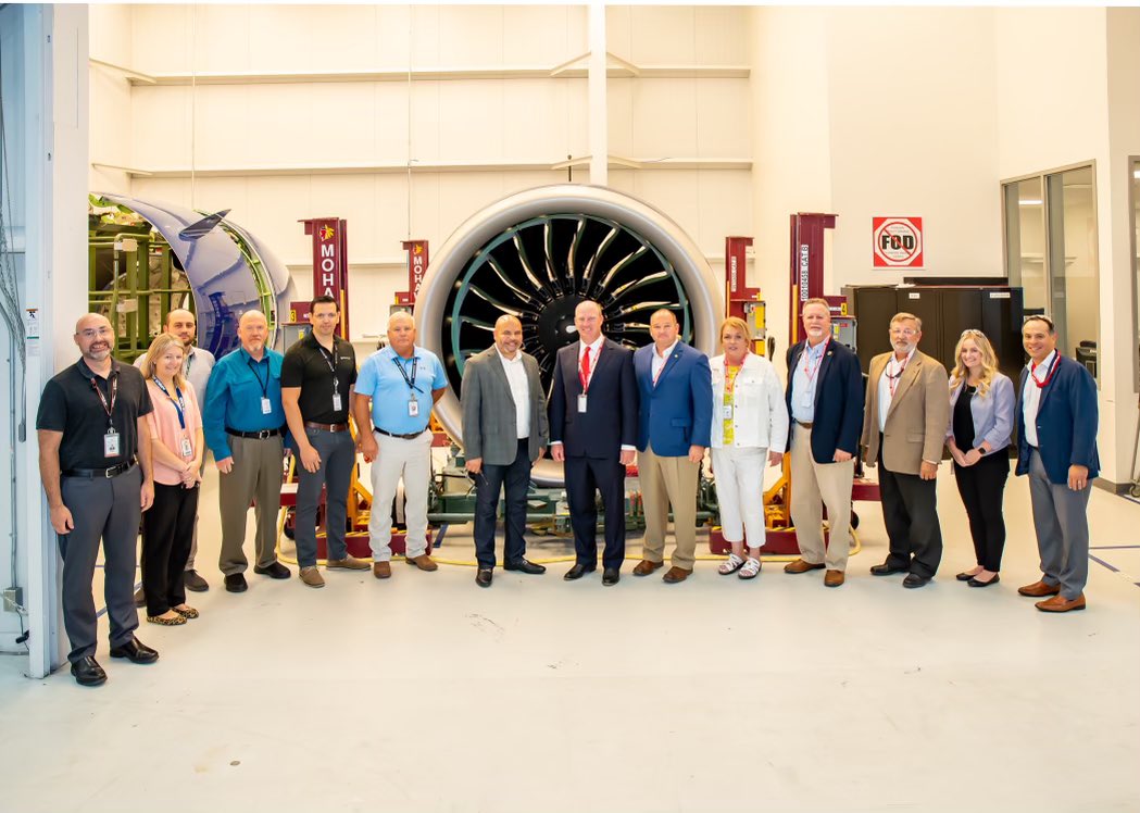willainsworthAL's tweet photo. I toured the impressive facilities of Collins Aerospace, a manufacturer of engine parts for Boeing, Airbus, and others, while in Foley. Companies like this are providing the high-paying, long-lasting, 21st Century jobs that have made Alabama’s economy the envy of the nation. https://t.co/NXuU2dJBKw