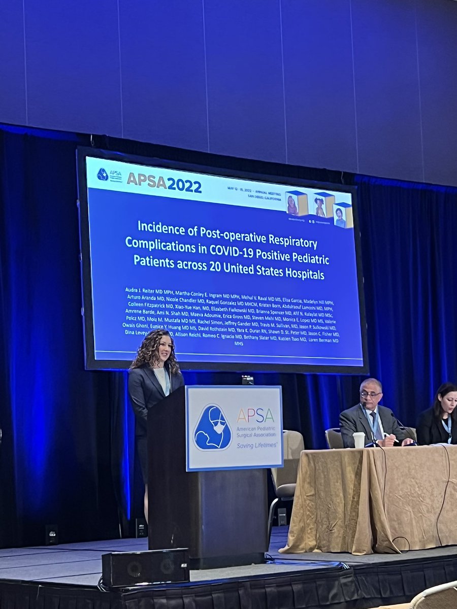 Courtney Harris, MD (@courtneyjharris) on Twitter photo Superstar <a href="/purplesurg/">NW Gen Surg Residents</a> resident <a href="/audra_reiter/">Audra Reiter</a> presenting on post-op respiratory complications for kids who are COVID+. If they are asymptomatic the respiratory complication rate is low! <a href="/NMSurgery/">Northwestern Surgery</a> <a href="/APSASurgeons/">APSA Surgeons</a> #APSA22 Superstar <a href="/purplesurg/">NW Gen Surg Residents</a> resident <a href="/audra_reiter/">Audra Reiter</a> presenting on post-op respiratory complications for kids who are COVID+. If they are asymptomatic the respiratory complication rate is low! <a href="/NMSurgery/">Northwestern Surgery</a> <a href="/APSASurgeons/">APSA Surgeons</a> #APSA22