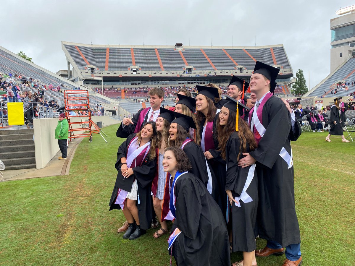 WDBJ7's tweet photo. GRADUATION: Congratulations to the Virginia Tech Class of 2022! We wish you the best of luck! https://t.co/uMUpkZd1Il