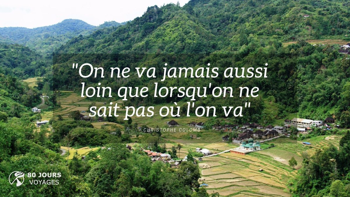 jours_80's tweet photo. "On ne va jamais aussi loin que lorsqu'on ne sait pas où l'on va." - Christophe Colomb

#MotivationMonday #MondayMotivation #citation #voyage #christophecolomb https://t.co/8q3zjWgkwR