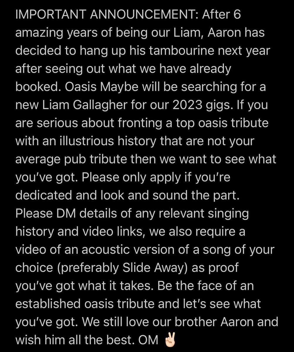 OasisMaybeuk's tweet photo. #oasis #oasistribute #LiamGallagher https://t.co/2omgogU0gQ