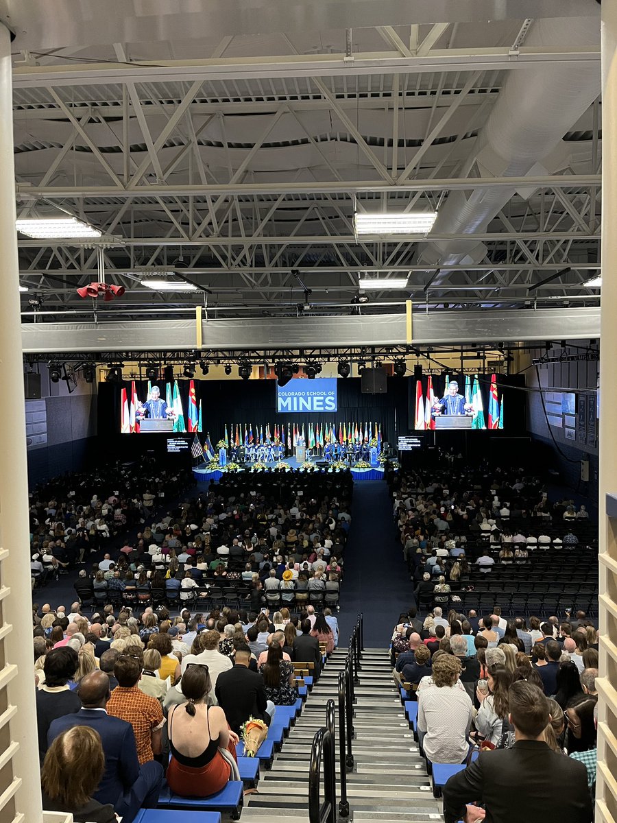 MinesAlumni's tweet photo. Today is the day that the journey that started with the M Climb comes to a close. #MinesGrad https://t.co/aWmEFZrZv0