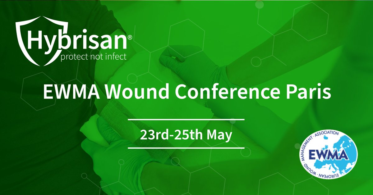 Hybrisan's WoundSan is looking to transform the #woundcare market, focusing on preventing &amp; managing biofilms in chronic wounds.

We will be at the <a href="/EWMAwound/">EWMA</a> Conference in Paris from 23rd-25th May, connecting with the wound care community.

Find out more: hybrisan.com
