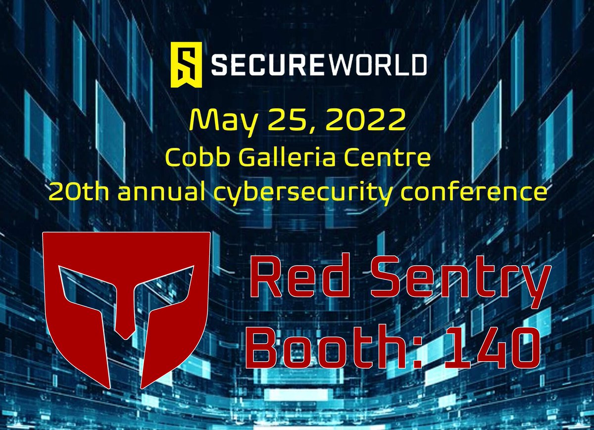redsentry_tech's tweet photo. We will be at @SecureWorld in Atlanta on May 25th. Excited to see everyone there. If you want to chat in person stop by our booth!
#SWATL22 #redteam #Pentesting https://t.co/xqkY8wuzAQ